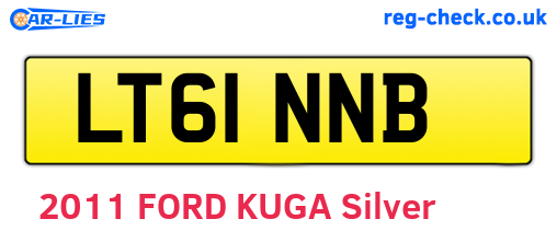 LT61NNB are the vehicle registration plates.