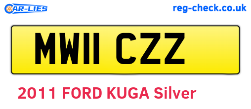 MW11CZZ are the vehicle registration plates.