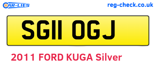 SG11OGJ are the vehicle registration plates.
