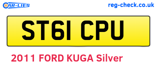 ST61CPU are the vehicle registration plates.