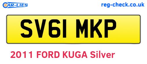 SV61MKP are the vehicle registration plates.