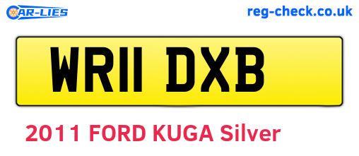 WR11DXB are the vehicle registration plates.