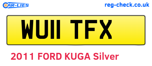 WU11TFX are the vehicle registration plates.
