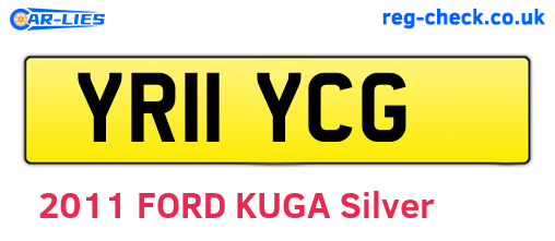 YR11YCG are the vehicle registration plates.