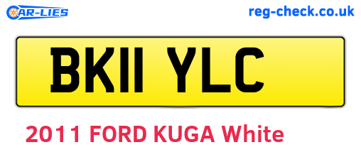 BK11YLC are the vehicle registration plates.