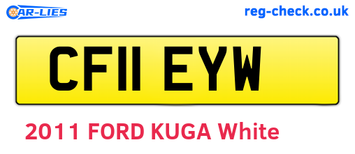 CF11EYW are the vehicle registration plates.