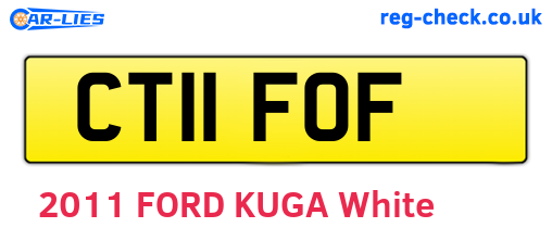 CT11FOF are the vehicle registration plates.
