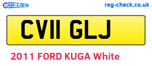 CV11GLJ are the vehicle registration plates.