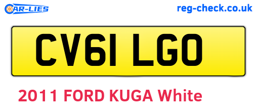 CV61LGO are the vehicle registration plates.