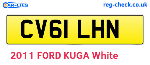 CV61LHN are the vehicle registration plates.