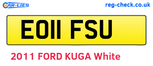 EO11FSU are the vehicle registration plates.