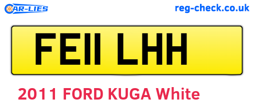 FE11LHH are the vehicle registration plates.