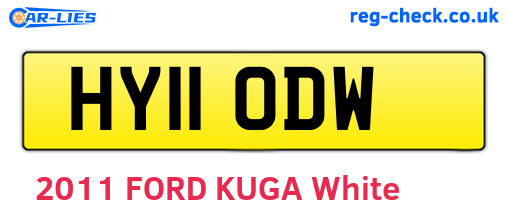HY11ODW are the vehicle registration plates.