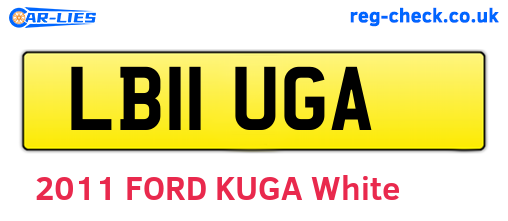 LB11UGA are the vehicle registration plates.
