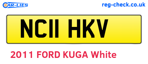 NC11HKV are the vehicle registration plates.