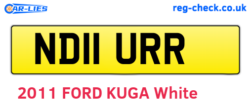 ND11URR are the vehicle registration plates.
