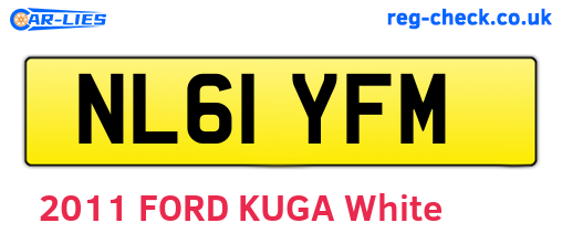 NL61YFM are the vehicle registration plates.