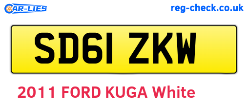 SD61ZKW are the vehicle registration plates.