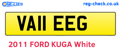 VA11EEG are the vehicle registration plates.