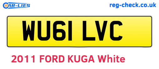 WU61LVC are the vehicle registration plates.