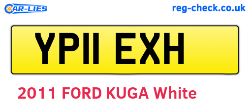 YP11EXH are the vehicle registration plates.