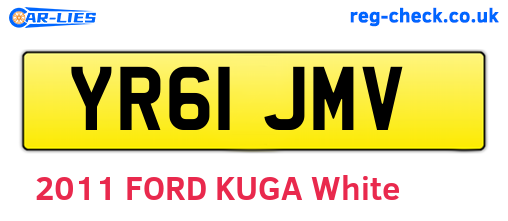 YR61JMV are the vehicle registration plates.