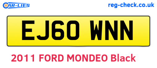 EJ60WNN are the vehicle registration plates.