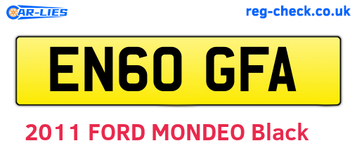 EN60GFA are the vehicle registration plates.