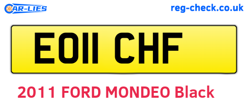 EO11CHF are the vehicle registration plates.