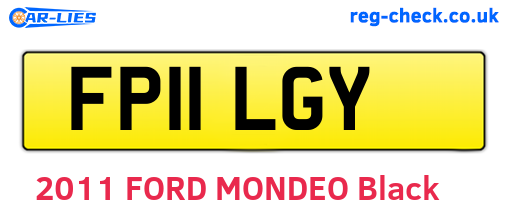 FP11LGY are the vehicle registration plates.