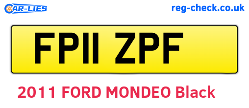 FP11ZPF are the vehicle registration plates.