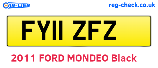 FY11ZFZ are the vehicle registration plates.