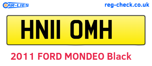 HN11OMH are the vehicle registration plates.
