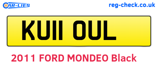 KU11OUL are the vehicle registration plates.