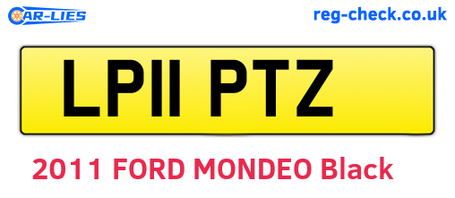 LP11PTZ are the vehicle registration plates.