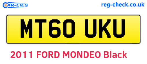 MT60UKU are the vehicle registration plates.