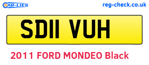 SD11VUH are the vehicle registration plates.