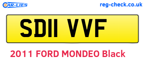 SD11VVF are the vehicle registration plates.