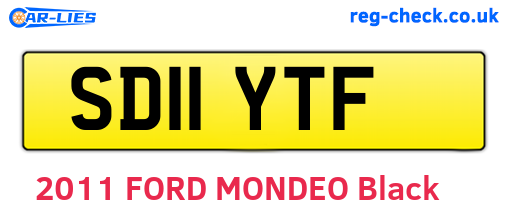 SD11YTF are the vehicle registration plates.