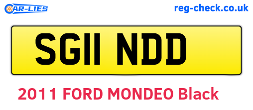 SG11NDD are the vehicle registration plates.