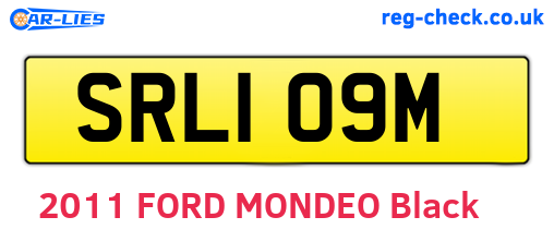 SRL109M are the vehicle registration plates.