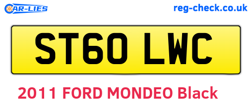 ST60LWC are the vehicle registration plates.