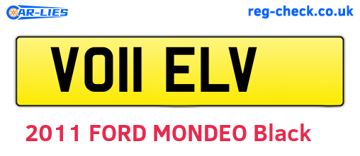 VO11ELV are the vehicle registration plates.