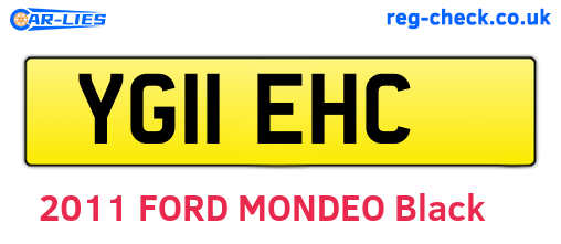 YG11EHC are the vehicle registration plates.