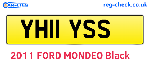 YH11YSS are the vehicle registration plates.