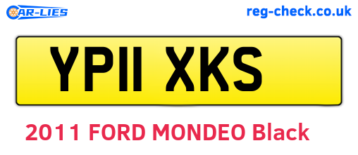 YP11XKS are the vehicle registration plates.