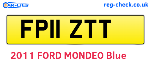 FP11ZTT are the vehicle registration plates.