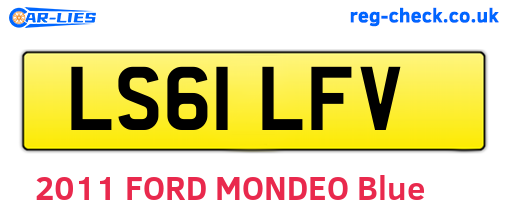 LS61LFV are the vehicle registration plates.