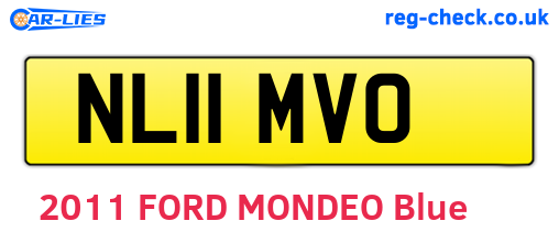 NL11MVO are the vehicle registration plates.