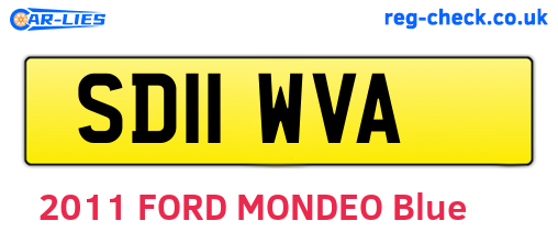 SD11WVA are the vehicle registration plates.